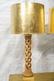 Pr JAMES MONT Style Twisted Wood Column Lamps. Br - 2
