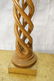 Pr JAMES MONT Style Twisted Wood Column Lamps. Br - 6