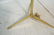 LAUREL Brass Table Floor Lamp. Tripod base. Wood - 6