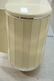 Rounded Side Lacquered Modernist Credenza. Faux g - 6