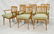 Set 6 Blond Wood Dining Chairs. Slat backs. Edmun