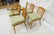 Set 6 Blond Wood Dining Chairs. Slat backs. Edmun - 6