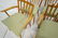 Set 6 Blond Wood Dining Chairs. Slat backs. Edmun - 7