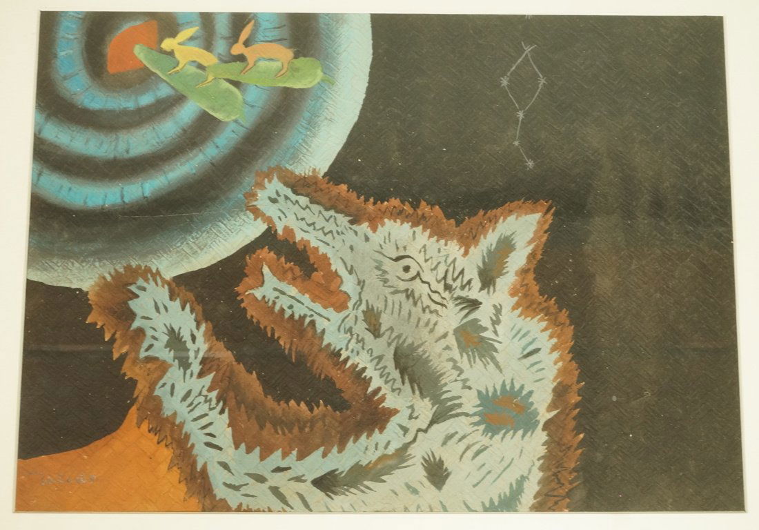 Signed Watercolor on Textured Paper. Marked Toledo (1 of 6)