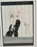 ERTE Pencil signed Print Lady in elaborate headdr
