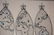 3pc Fredric Weinberg Globe Wall Sculpture. - 4
