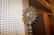 Pr Metal Sun Face Wall Sconces. Black painted spi - 6