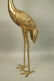 Large Standing Figural Brass Crane Bird Sculpture - 6
