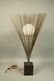 Harry Bertoia style Metal Wire Table Lamp. Block - 2
