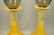 Pr Modernist Art Glass Stoppered Bottles. Amber G - 3