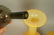 Pr Modernist Art Glass Stoppered Bottles. Amber G - 5