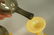 Pr Modernist Art Glass Stoppered Bottles. Amber G - 6