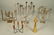 Lot 5 Metal Candle Sticks Candelabra. Modernist.