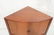 Rosewood Corner Bar Cabinet. Two levels with tambour - 2