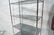 Chrome Faux Bamboo Etagere Shelf Unit. Smoked Gla - 10