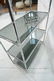 Chrome Faux Bamboo Etagere Shelf Unit. Smoked Gla - 8