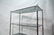Chrome Faux Bamboo Etagere Shelf Unit. Smoked Gla - 9