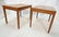 Pr GEORGE NELSON Walnut Side Tables. Square wood