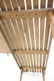 Slat Bench Coffee Table. Dark stained wood. Taper - 6