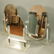 Lot of 3 Vintage Store Display Mirrors. Industria