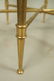 Hexagonal Brass Small Side Table. Inset beveled g - 3