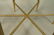Hexagonal Brass Small Side Table. Inset beveled g - 4