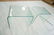 Pr Slumped Glass Side Tables. 1/4" thick glass. - 7