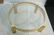 MASTERCRAFT Modernist Metal Gold Glass Top Cocktail - 2