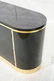 Black Lacquer Bowed Side MASTERCRAFT style Creden - 2