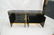 Black Lacquer Bowed Side MASTERCRAFT style Creden - 7