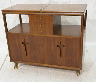 EDMUND SPENCE Style Swedish Drop Side Bar Cart. R (1 of 5)