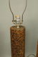 Pr Tall Cylindrical Cork Aluminum Modern Lamps. - 3