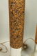 Pr Tall Cylindrical Cork Aluminum Modern Lamps. - 4