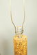 Pr Tall Cylindrical Cork Aluminum Modern Lamps. - 6