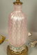 2pcs Pale Pink Murano Art Glass Table Lamps. Both - 3