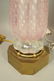2pcs Pale Pink Murano Art Glass Table Lamps. Both - 4