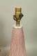 2pcs Pale Pink Murano Art Glass Table Lamps. Both - 5
