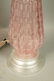 2pcs Pale Pink Murano Art Glass Table Lamps. Both - 7