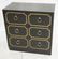 DOROTHY DRAPER style Decorator Black 3 Drawer Cab