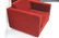 Pr Red mohair Cube Lounge Chairs. Milo Baughman style - 2
