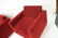 Pr Red mohair Cube Lounge Chairs. Milo Baughman style - 8