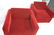 Pr Red mohair Cube Lounge Chairs. Milo Baughman style - 9