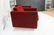 Pr Red mohair Cube Lounge Chairs. Milo Baughman style - 7