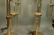Pr Brass Modernist Lamps with Glass Tube Prisms F - 3