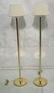 Pr Signed NESSEN Brass Floor Lamps. Model #953. S