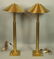 Pr PAUL HANSEN Tall Brass Accent Lamps. Tall Colu