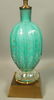 Murano Italian Teal Green Art Glass Lamp. Interio