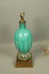 Murano Italian Teal Green Art Glass Lamp. Interio - 2