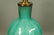 Murano Italian Teal Green Art Glass Lamp. Interio - 4