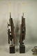 Pr LAUREL Brutalist Steel Sculpture Table Lamps. - 2